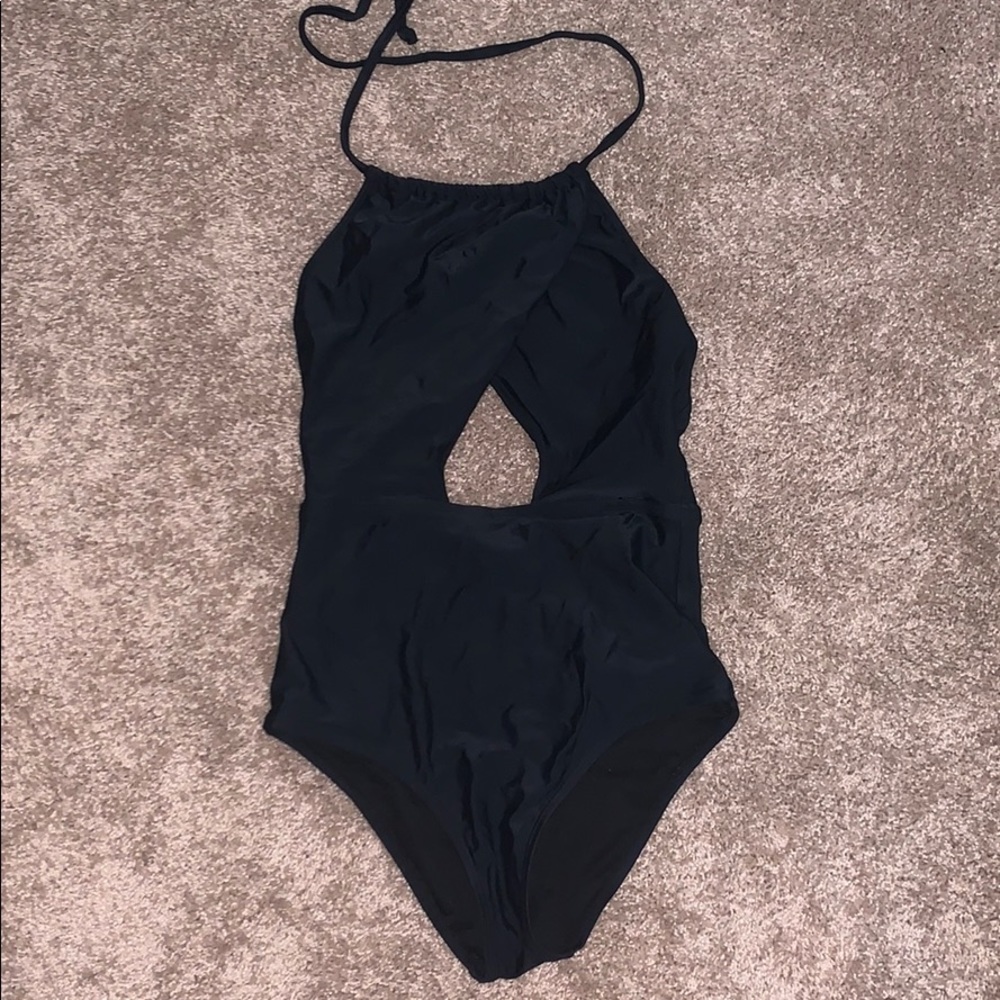 Black cut out one piece